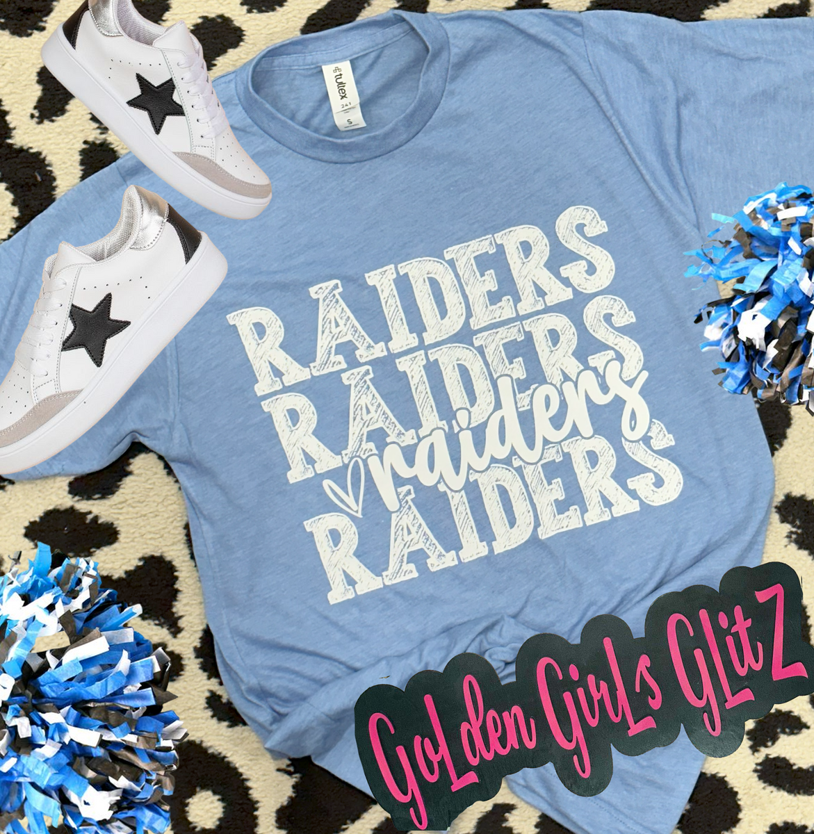 Golden Girl Tees Raiders Love Tee 3XL