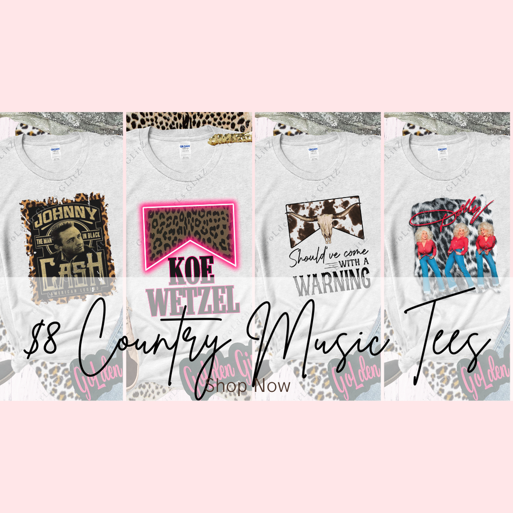 $8 Country Music Tees