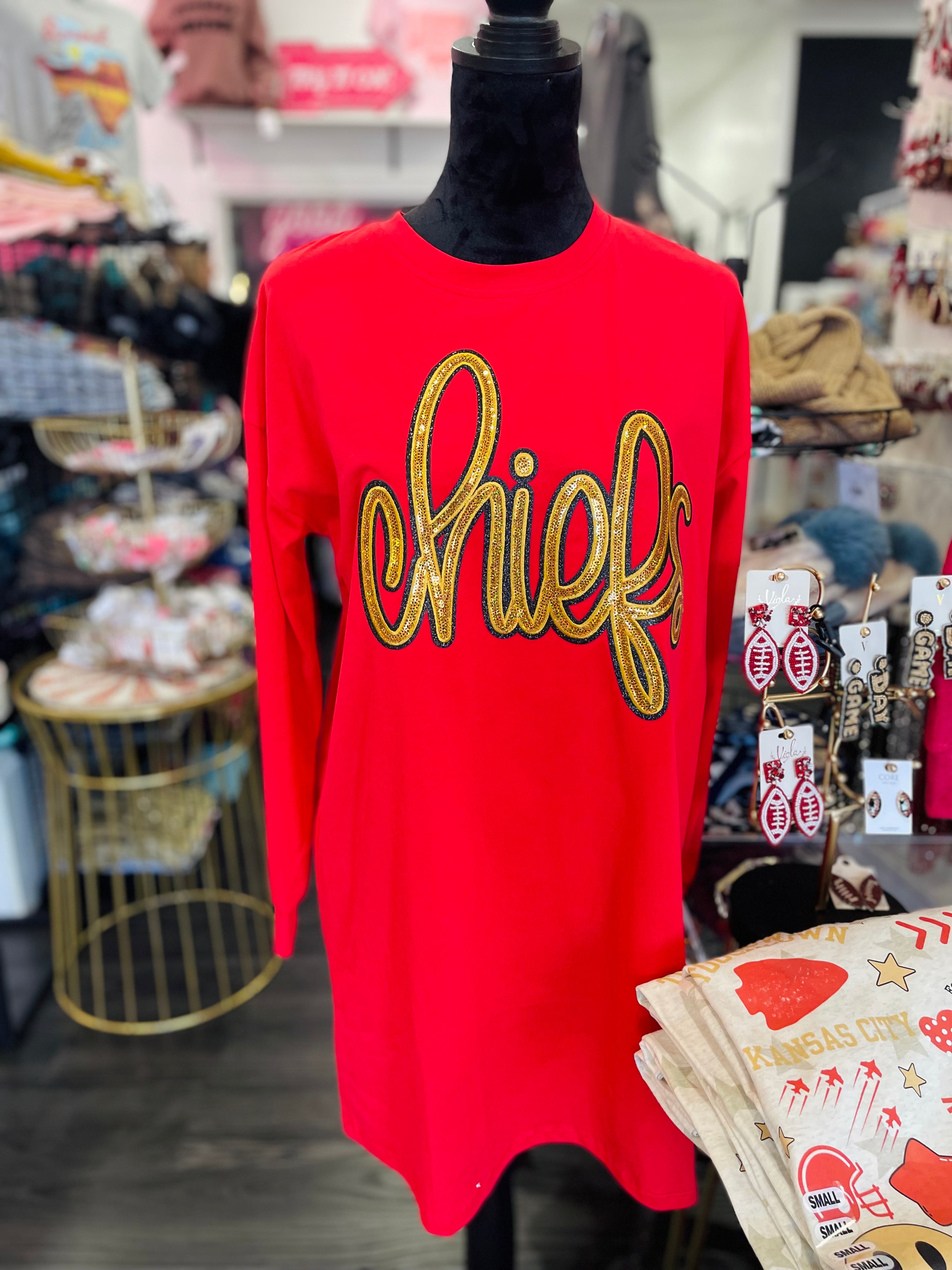 chiefs t shirt dress KC Chiefs Shirt Dress l