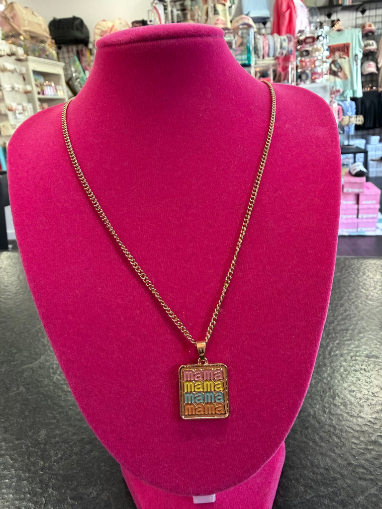 Colorful MAMA Necklace – GoLden GirL GLitZ