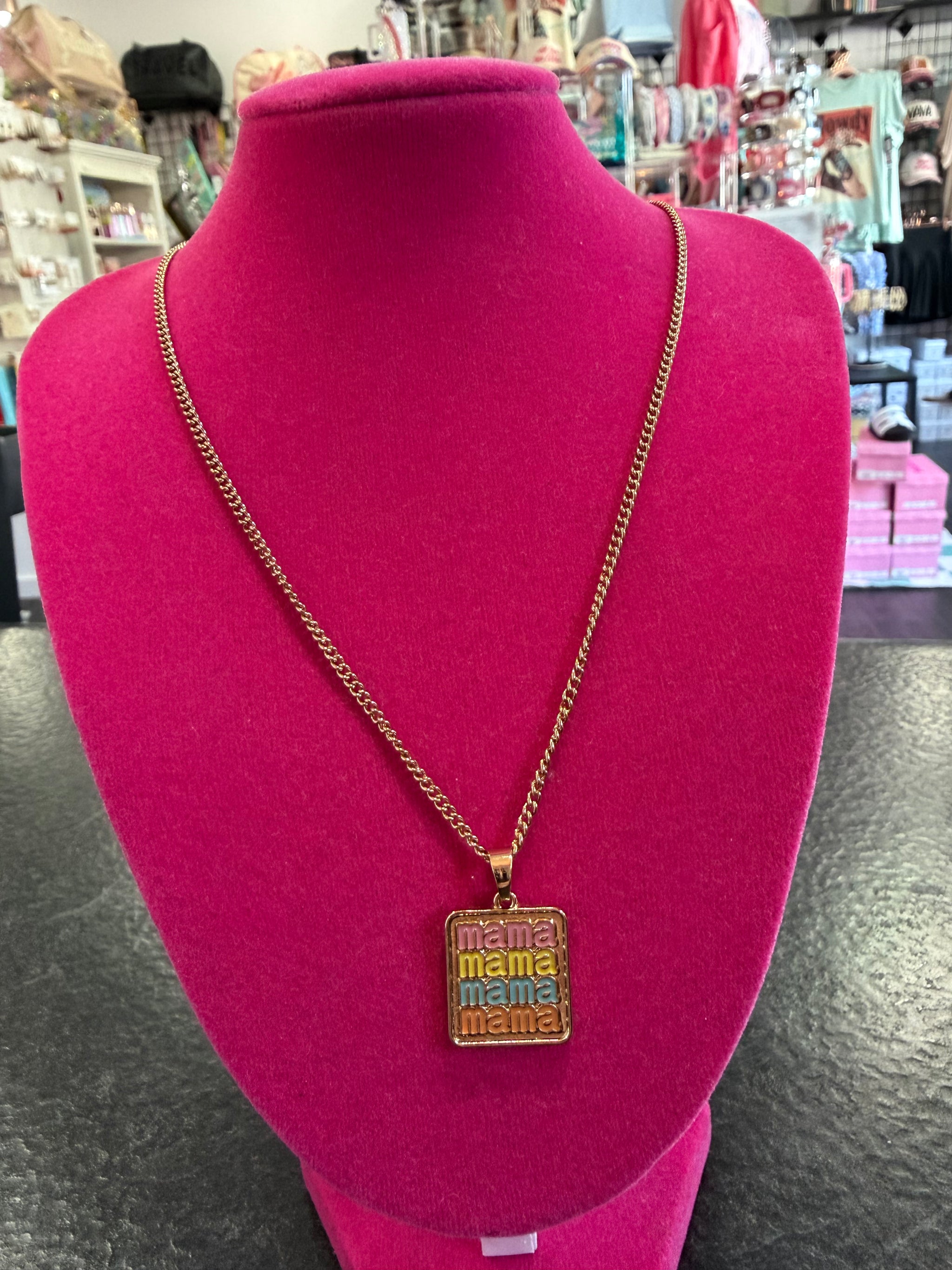 Colorful MAMA Necklace – GoLden GirL GLitZ