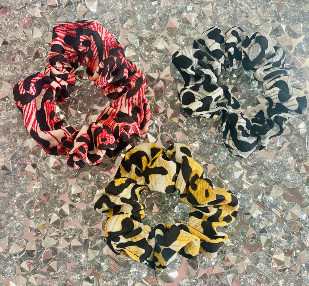 Leopard Scrunchie Set – GoLden GirL GLitZ